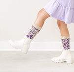 Fierce Leopard Print Women's Socks - Uptown Sox