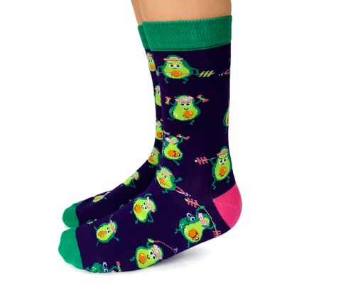 Funny Avocado workout socks - Uptown Sox