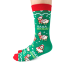 Fun Christmas Sheep Baaa Humbug Socks for Women - Uptown Sox