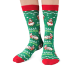 Fun Christmas Sheep Baaa Humbug Socks for Women - Uptown Sox