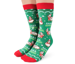 Fun Christmas Sheep Baaa Humbug Socks for Women - Uptown Sox