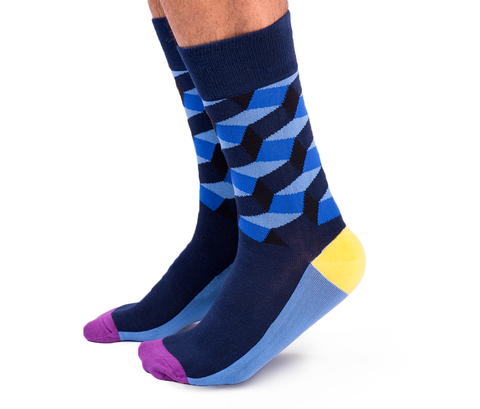 Blue Mens Dress Socks