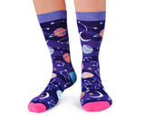 Celestial Space Galaxy Stars Women's Socks - Uptown Sox