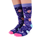Celestial Space Galaxy Stars Women's Socks - Uptown Sox