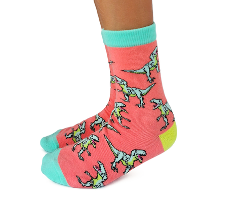 Kid's fun Dinosaur Socks - Uptown Sox