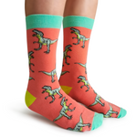 Dinosaur T-Rex Womens Fun Socks