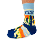 Don't be a Prick Cactus Men's Crew Socks - Uptown Sox