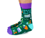Excel Spreadsheet Accountant Funny Socks - Uptown Sox