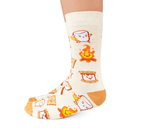 Fun cute s'more socks for women - Uptown Sox
