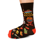 Grill Master BBQ Men's Novelty Crew Socks - Uptown Sox