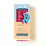 French Christmas Greeting Card with socks