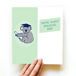GRADUATION KOALA CARD AND NOVELTY SOCKS