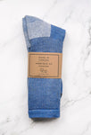 MADE IN CANADA MENS MERINO WOOL BLUE SOCKS