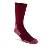 UPTOWN SOX MERINO WOOL HIKER SOCKS - RED/BLACK