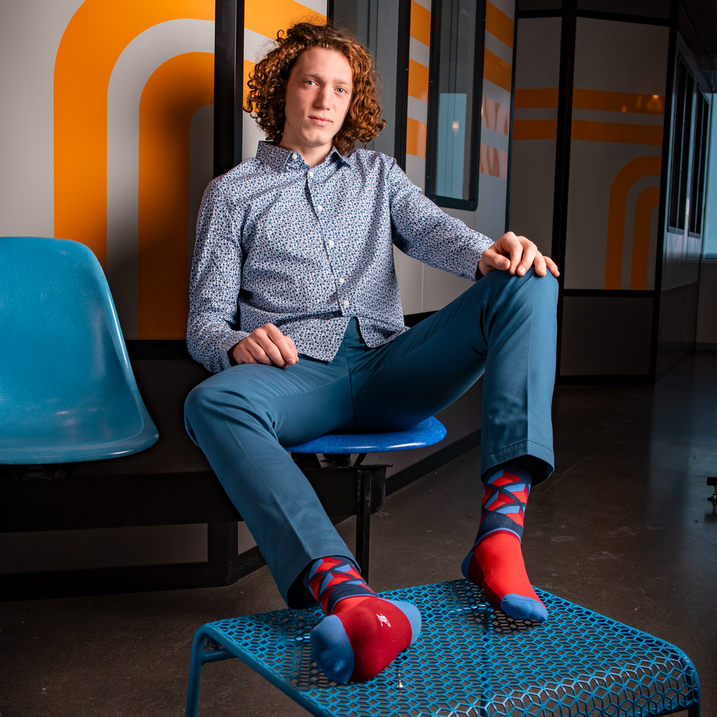 Fuchsia mens store dress socks