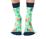 Movie Night Novelty Men's Crew Socks -Uptown Sox