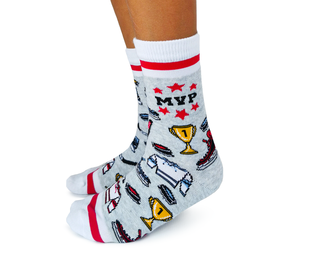 ミュージシャン pre-school Steak COTTON FIGURE MVP Hockey Socks for Kids - Uptown Sox