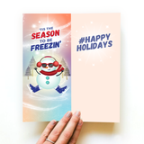Cute  Snowman Holiday Christmas Greeting Card