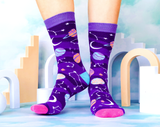 Celestial Space Galaxy Stars Women's Socks - Uptown Sox