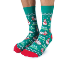 Baaa Humbug Christmas Men's Crew Socks - Uptown Sox