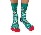 Baaa Humbug Christmas Men's Crew Socks - Uptown Sox