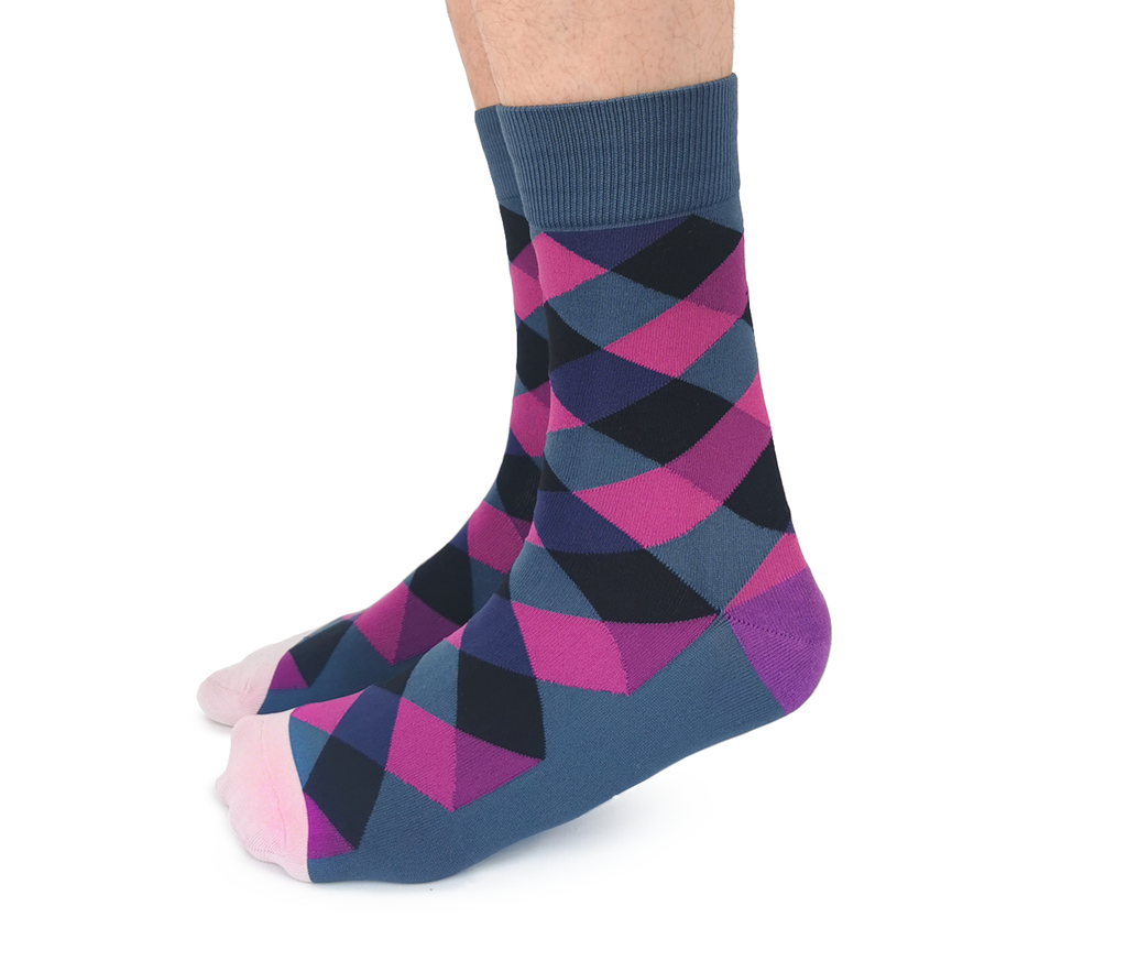 Purple Dress Socks for Men Uptown Sox