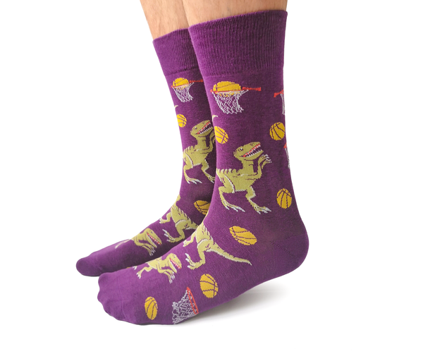 Dino Basketball Socks