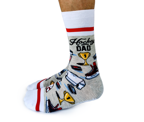 Fun Novelty Hockey Dad Socks - Uptown Sox