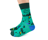 MENS-CREW NOVELTY-FIRE-WOODMAN-CAMPING-FOREST-SOCKS