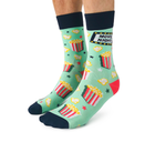 Movie Night Novelty Men's Crew Socks -Uptown Sox