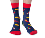 MENS-CREW NOVELTY-TACO-HOT SAUCE-SOCKS - Uptown Sox