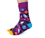 Mens Novelty Crew Space Socks -Uptown Sox