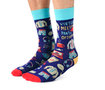Virtual Meeting Novelty Funny Men's Socks - Uptown Sox