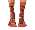 Cute Whisky and cigar socks for men - Uptown Sox