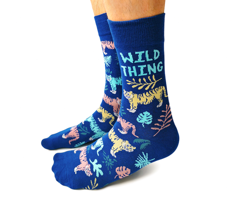 WILD THING TIGER NOVELTY SOCKS FOR MEN