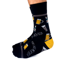 MENS-CREW NOVELTY-BEER-SOCKS - UPTOWN SOX