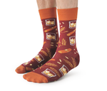 Cute Whisky and cigar socks for men - Uptown Sox