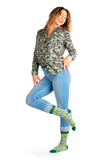 WOMENS-CREW NOVELTY-AVOCADO-GUAC-SOCKS