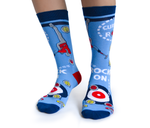 WOMENS-CREW NOVELTY-CURLING-SOCKS