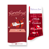 Cute Yoga Santa Christmas Card