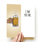 Thank you Beer For a Friend Greeting Card
